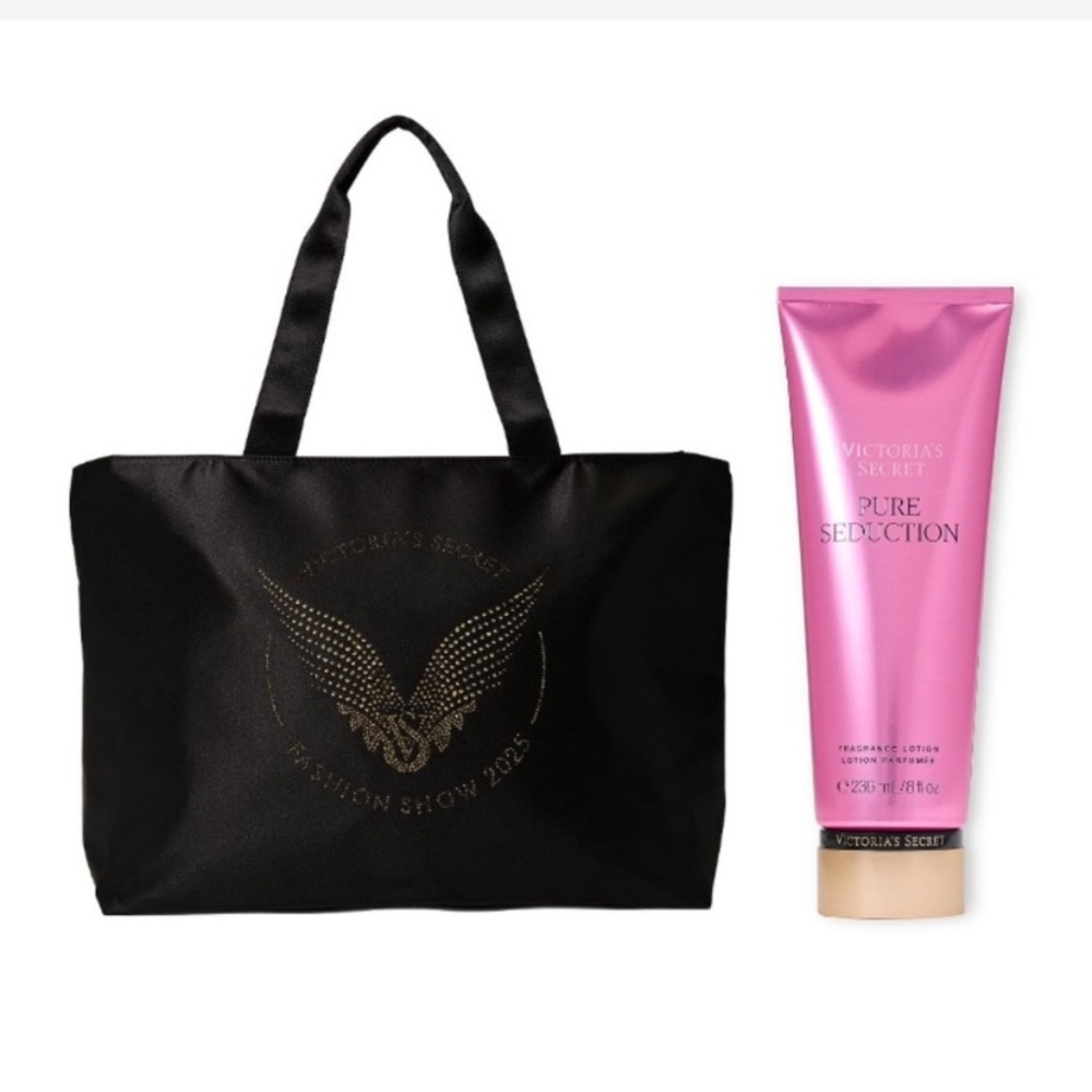 Victoria's Secret Fashion Show Tote with Pure Seduction Lotion